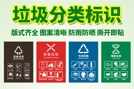 垃圾分類標識貼紙（zhǐ）